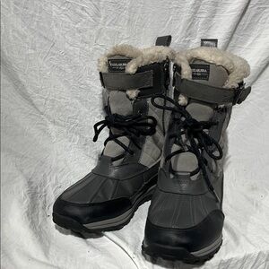 Koolaburra Black and Gray Winter Boots